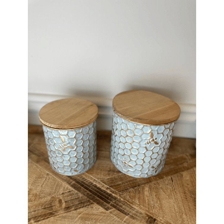 Rosalind Wheeler 2 Piece Kitchen Canister Set Wayfair Canada   2 Piece Kitchen Canister Set 